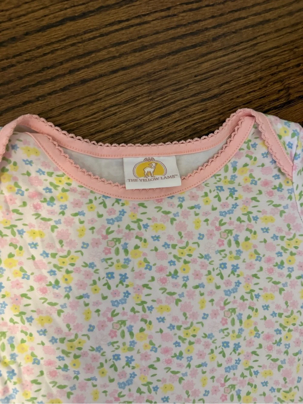 Pink Floral Gown 3M - The Yellow Lamb
